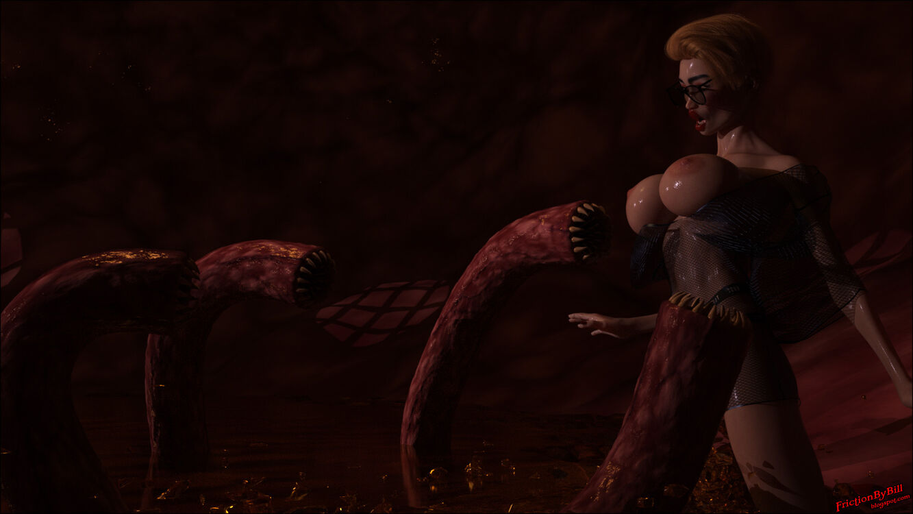 Pitfall - Busty Babe Tentacle Vore